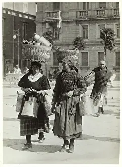 Italian Women Carrying Milk