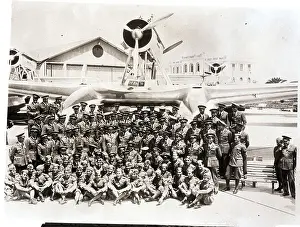 Crew Prints: Italo Balbo Poses with Flight Crew