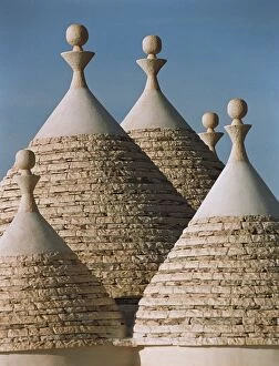 Images Dated 12th March 2013: Italy, Puglia, Alberobello, stone roofs of Trulli houses