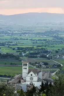 Umbria Prints: Italy, Umbria, Assisi, Basilica of St. Francis of Assisi