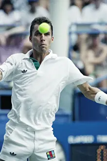Ivan Lendl Hitting Tennis Ball