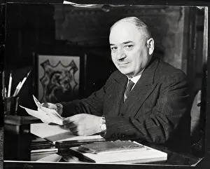 Ambassador Prints: Ivan Maisky Reading at Desk