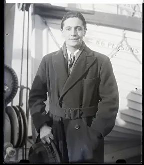 Ivor Novello Arriving In New York