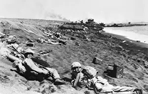 Searching Prints: Iwo Jima, Littererd With Bodies, Equipmen