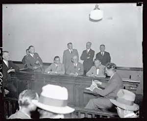 Edgar Hoover Prints: J. Edgar Hoover Attending Hauptman Trial
