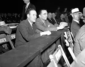 Edgar Hoover Prints: J. Edgar Hoover and Clyde Tolson at Louis-Galento Title Fight