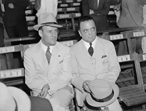 Edgar Hoover Prints: J. Edgar Hoover and Clyde Tolson at Louis-Sharkey Fight