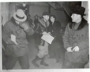 Edgar Hoover Prints: J. Edgar Hoover Covering Face as he Walks