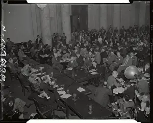 J. Edgar Hoover and J. Howard McGrath Testifying for Senate