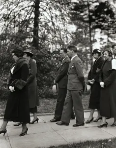 Edgar Hoover Prints: J. Edgar Hoover and Lee Pennington Attending Funeral