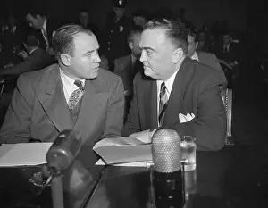 J. Edgar Hoover at Senate Meeting