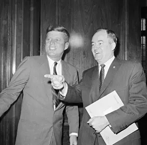 J. F. Kennedy and Hubert Humphrey Together