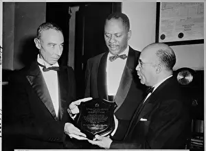J. Robert Oppenheimer Receiving Award