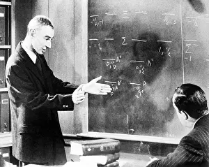 Edward R Prints: J. Robert Oppenheimer Talking with Edward Murrow