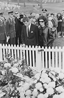 Widow Prints: Jacequeline Kennedy And Robert At Grave