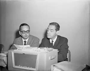 Scandal Prints: Jack Barry and Dan Enright Listening to a Tape Recording