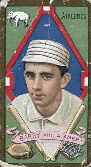 Prints of Tobacco card with a chromolithograph depiction of American baseball player Jack Barry (John Joseph Barry, 1887-1961) of the Philadelphia Athletics Step Back in Time with Iconic Collectible Cards: Jack Barry Tobacco Card