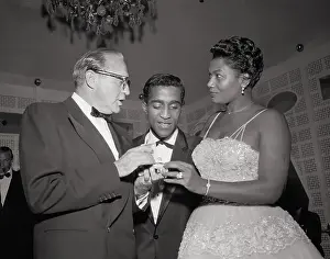 Jack Benny Chatting with Sammy Davis Jr. and Pearl Bailey