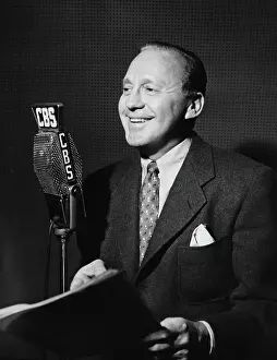 Jack Benny at Microphone