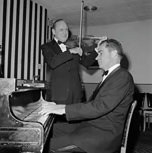 Jack Benny Playing Violin and Richard Nixon Playing Piano