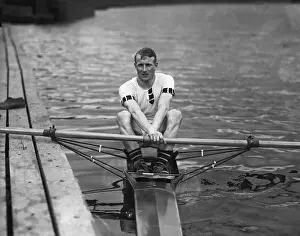 Jack Beresford Jr. in Boat Rowing Event
