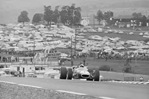 Parking Lot Prints: Jack Brabham Driving Racecar in Practice Round