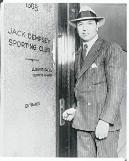 Jack Dempsey Arriving at His Office