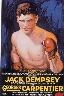 Images Dated 11th February 2015: Jack Dempsey Boxing Poster