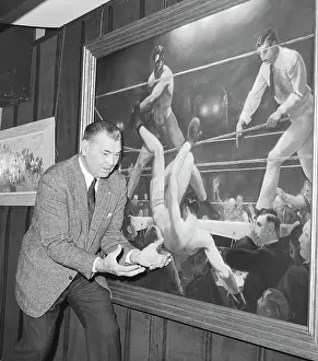 Decisive Prints: Jack Dempsey Catching Himself in Painting