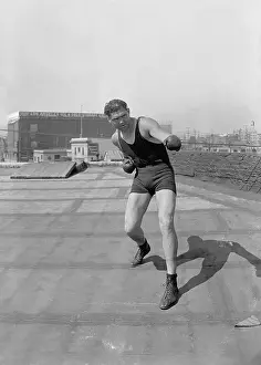 Practice Prints: Jack Dempsey Conditioning Himself