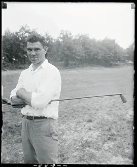 Jack Dempsey with Golf Club