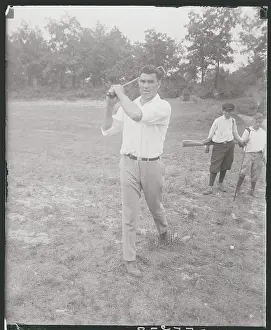 Jack Dempsey in Golfing Position