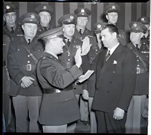 Oath Prints: Jack Dempsey Taking Military Oath