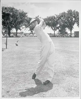 Jack Fleck in Golf Swinging Position