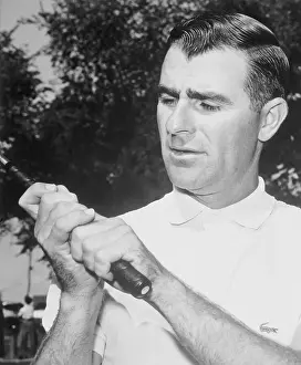 Jack Fleck Holding Golf Club