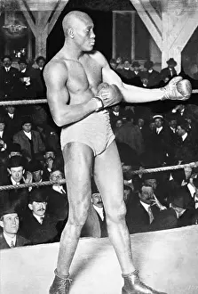 Jack Johnson in Boxing Pose