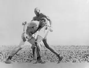Reno Prints: Jack Johnson in the Ring with James Jeffries