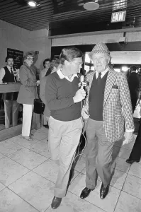 Tampa Prints: Jack Kent Cooke Being Interviewed