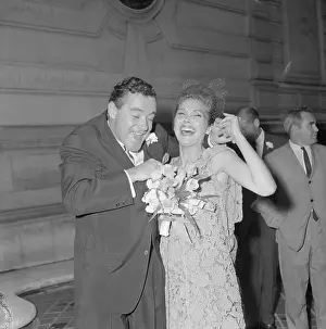 Jack Lemmon and Felicia Farr Wedding