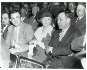 Syracuse Prints: Jack Lewis Watching Boxing Match