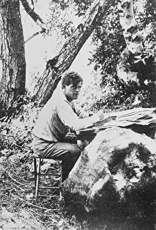Jack London Writing in the Outdoors