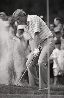 Mens Event Prints: Jack Nicklaus Hitting out of Sand Trap