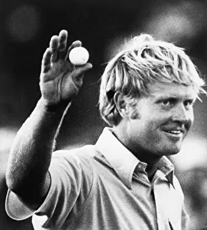 Jack Nicklaus Holds Winning Ball