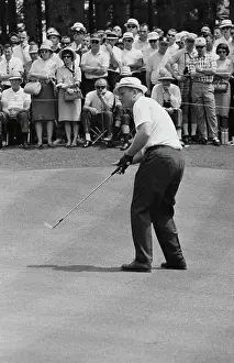 Jack Nicklaus Observing His Putt