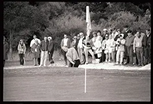 Jack Nicklaus Playing Golf in Sand Trap