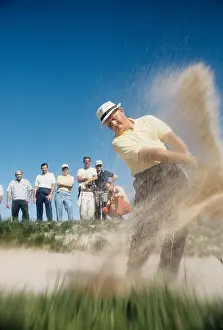Jack Nicklaus In The Sand