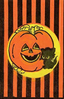 Treat Prints: Jack-O-Lantern and Kitten