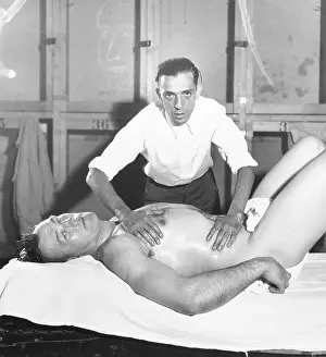Jack Sharkey, Naked, Getting Rubdown