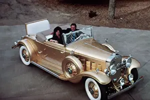 Garden City Prints: Jack Smith in Gold Plated 1931 Cadillac