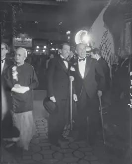Jack L Prints: Jack Warner with Will Hays